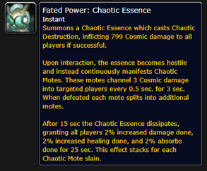 Descrizione Chaotic Essence
